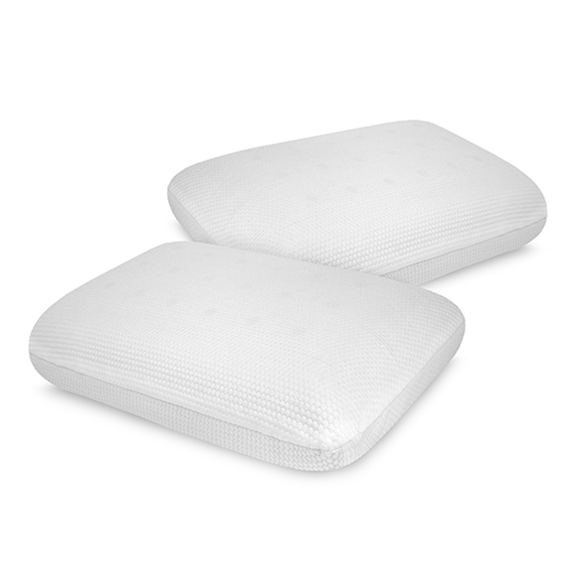 SoftTex SensorPEDIC 2 pack Classic Memory Foam Bed Pillow 20x14" White