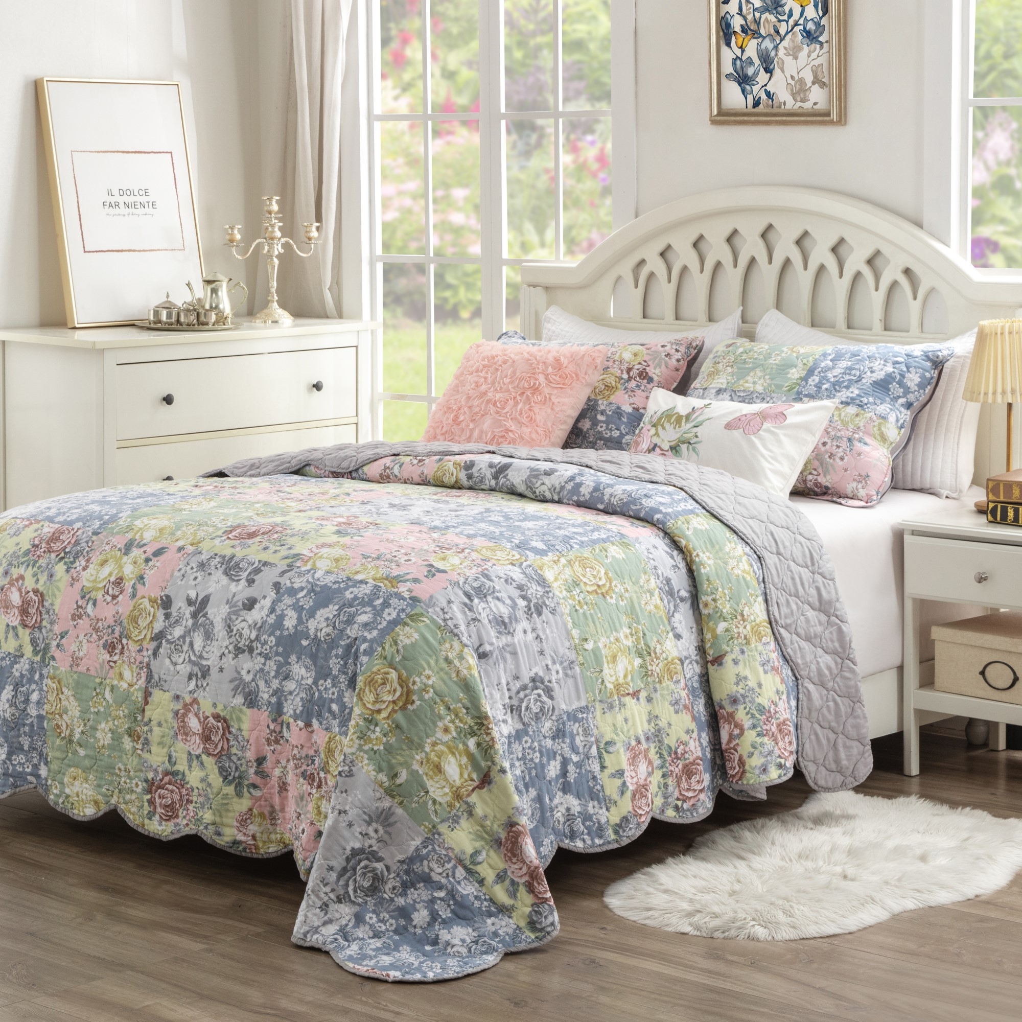 Greenland Home Emma Vintage Style Quilt Set - Picture 15 of 16