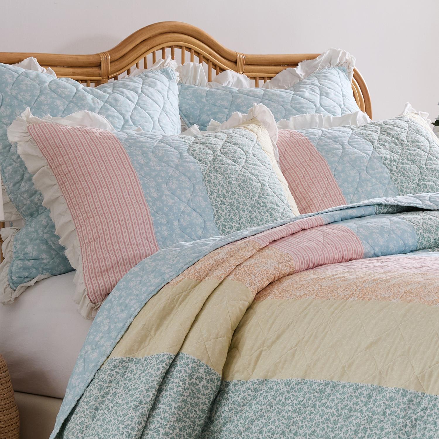 Greenland Home Fashions Tessie Luxurious Ultra Soft Pillow Sham Pastel - Picture 14 of 18