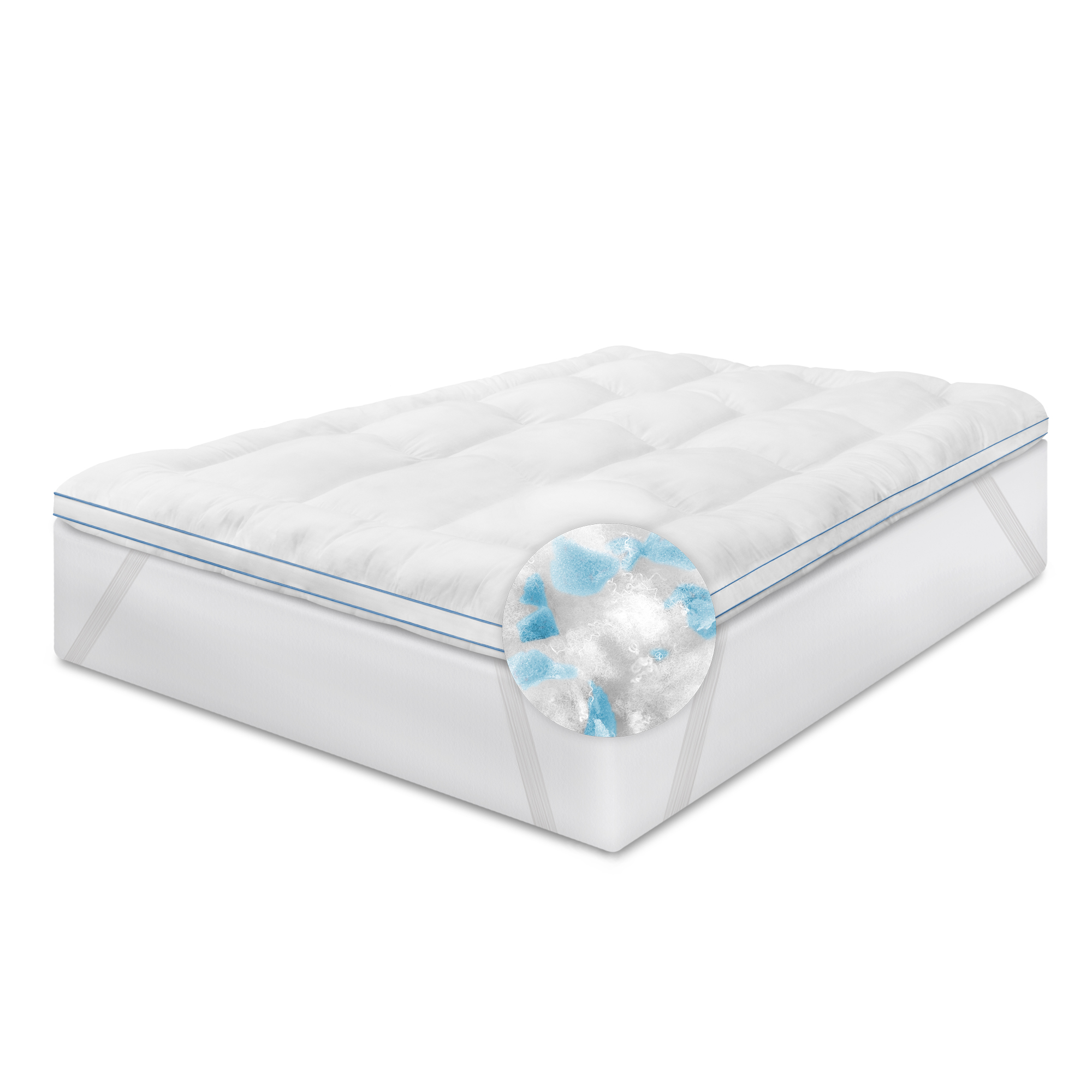 Mattress Pads & Feather Beds Home & Garden White SoftTex SensorPEDIC